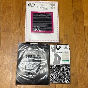 Emilio Cavallini and Skweez Couture Tights Hosiery Set